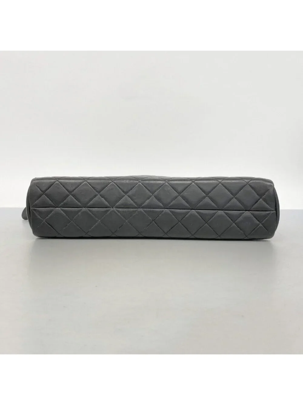 Chanel Shoulder Bag Quilted Lambskin Black Gold